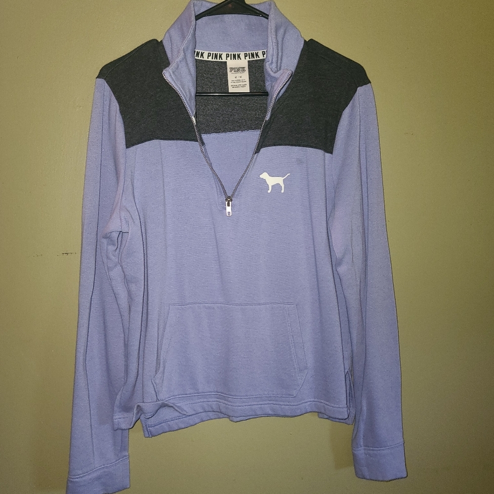 PINK quarter zip sweatshirt